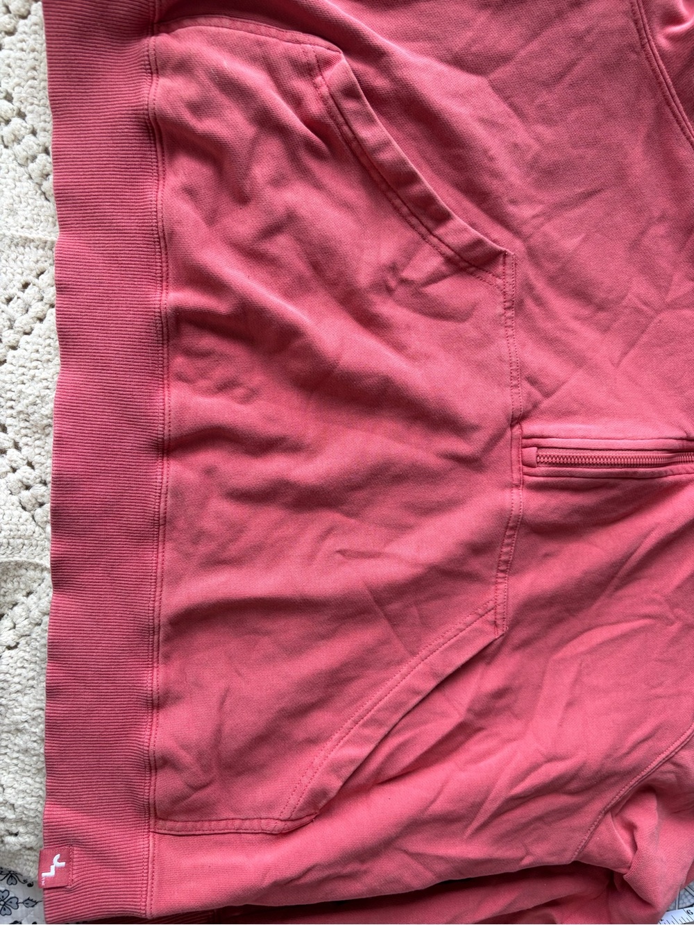 JoyLab XL cropped Coral Pink Zip-Up Hoodie SO HEAVY - Picture 5 of 7